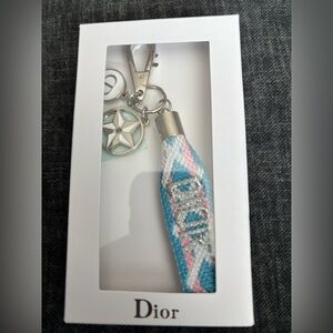 Dior Blue and Pink Keychain New